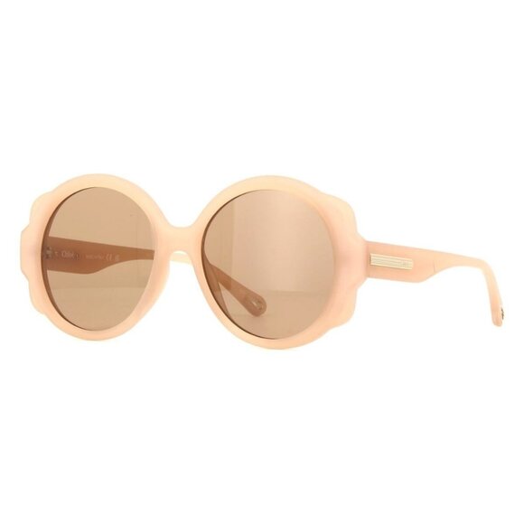 New CHLOE CH0120S Pink Round CH0120S 003 Sunglasses Women - Picture 1 of 4